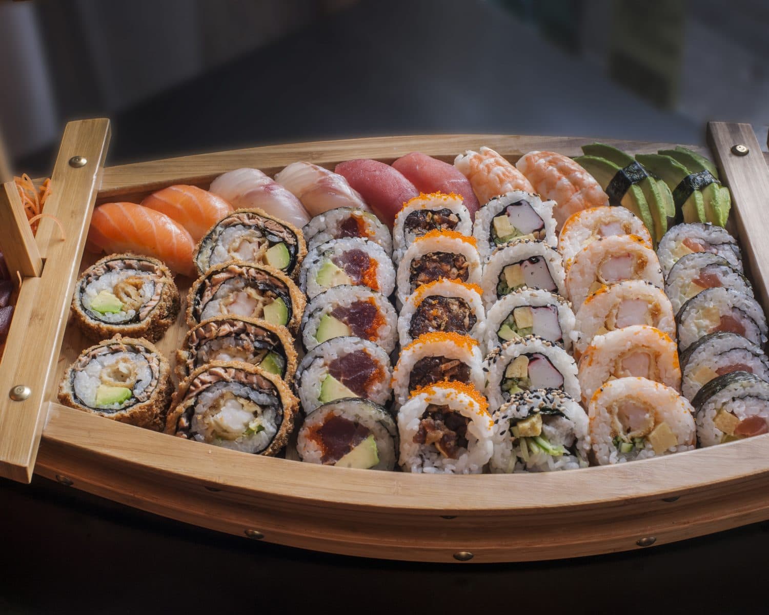 calorias de los rollos de sushi